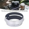 49mm Lens Hood, Aluminum Silver Matte Camera Lens Hood Shade with Adapter Ring, 49mm Lens Hood for X100 X100S Camera view 3