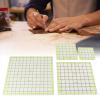 4pcs Acrylic Quilting Rulers Square Fabric Cutting Ruler Quadrate Grid Lines Double Color Clear Ironing Ruler for Cutting Fabric Craft Quilting and Sewing view 4