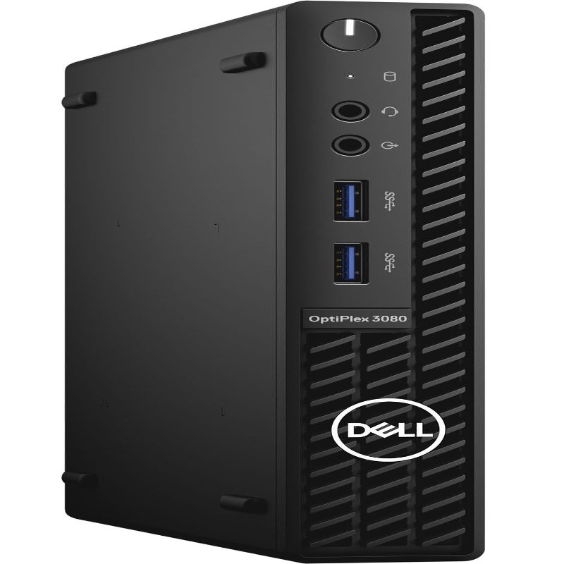 Dell OptiPlex 3080 Micro Form Factor Business Desktop (6-Core Intel i5-10500T, 16GB RAM, 512GB SSD, Intel UHD 630, RJ-45, HDMI, DP, WiFi, BT, Wired KB&M, Win 10 Pro)