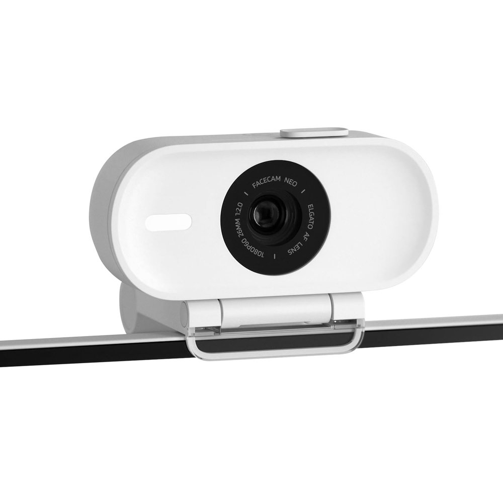 Elgato Facecam Neo  Full HD 1080 pixels Webcam with Easy-Slide Privacy Shutter, Light Correction, for Video Calls, Streaming, Zoom/Slack/Twitch/YouTube, and More  USB-C/Plug & Play on PC/Laptop/Mac