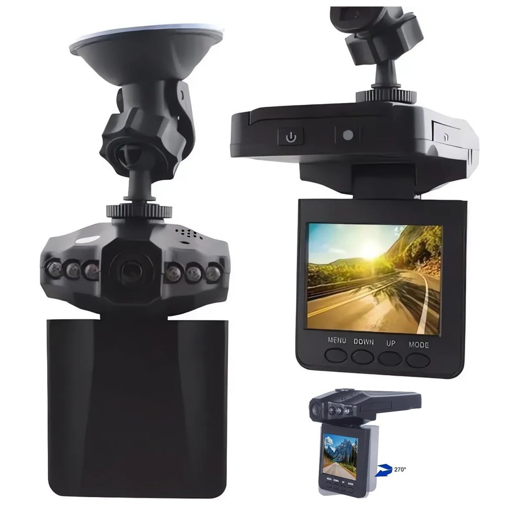 1080P HD Night Vision Dash Cam - 2024 New Rechargeable 360 Front Dash Camera for Cars, Dashboard Security Camera 24 Hour Always Recording with Night Vision Parking Mode Vehicle Camera (with 32G)