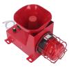 180dB Sound Light Alarm, 80W Frost Proof Energy Saving IP65 Industrial Siren Alarm Adjustable Volume with LED Lamp Beads for Emergency (DC24V) view 3