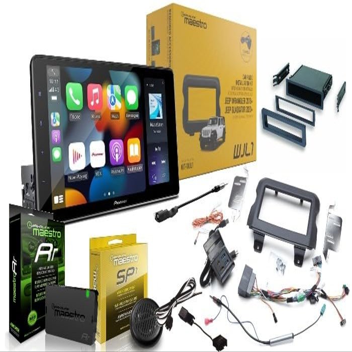 Pioneer DMH-WT3800NEX Digital Media Receiver Bundled with + (1) Maestro with WJL1 Installation Kit Compatible with Jeep Gladiator & Wrangler