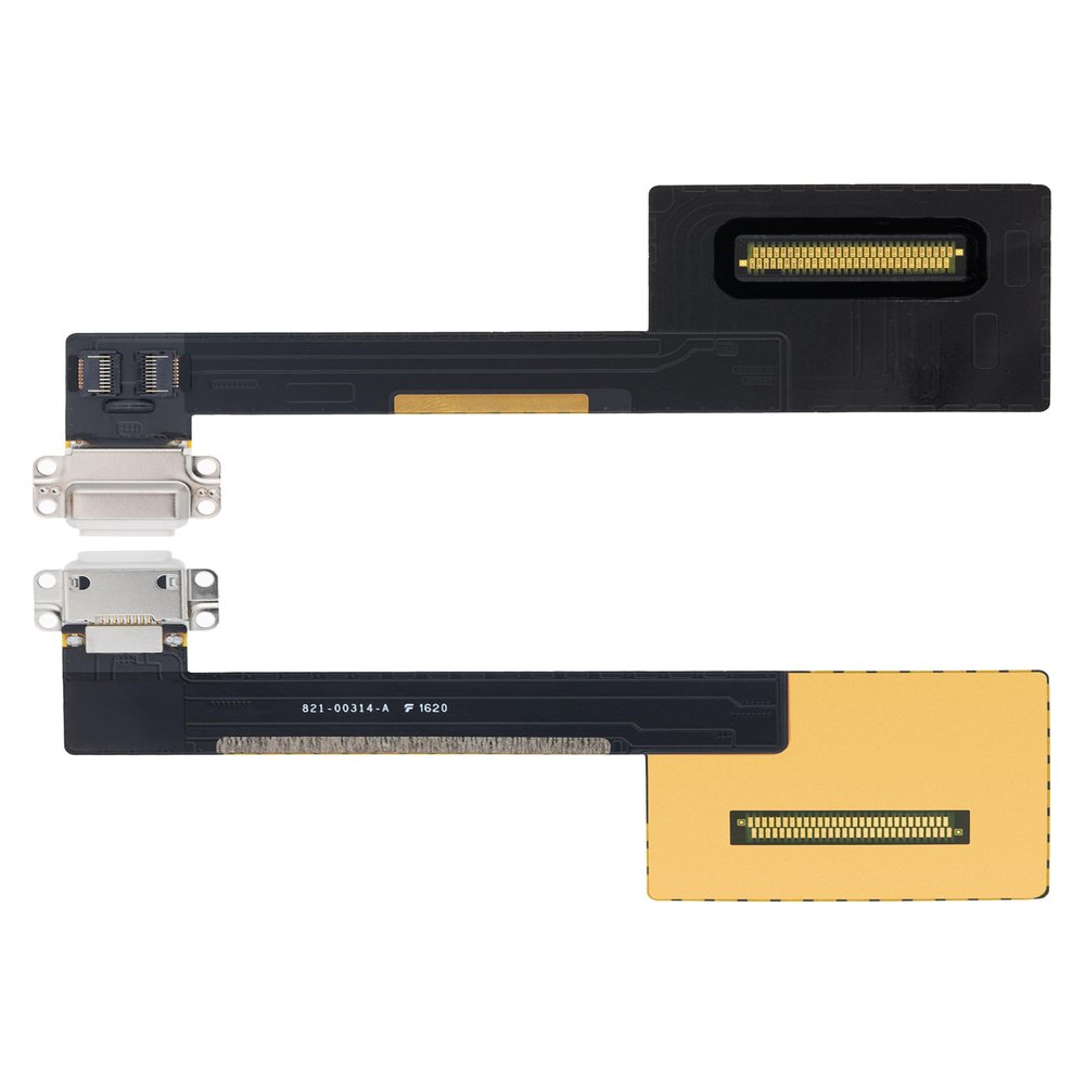 Best Shopper - Replacement Charging Port Flex Cable Compatible with iPad Pro 9.7" (Premium) (Silver)