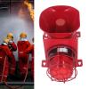 180dB Sound Light Alarm, 80W Frost Proof Energy Saving IP65 Industrial Siren Alarm Adjustable Volume with LED Lamp Beads for Emergency (DC12V) view 2
