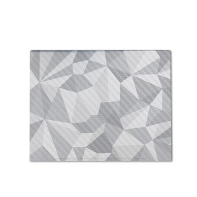 Carbon Fiber Gaming Skin Compatible with HP Envy x360 16 (2023) - Gray Polygon - Premium 3M Vinyl Protective Wrap Decal Cover - Easy to Apply | Crafted in The USA by MightySkins