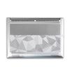 Carbon Fiber Gaming Skin Compatible with HP Envy x360 16 (2023) - Gray Polygon - Premium 3M Vinyl Protective Wrap Decal Cover - Easy to Apply | Crafted in The USA by MightySkins view 3