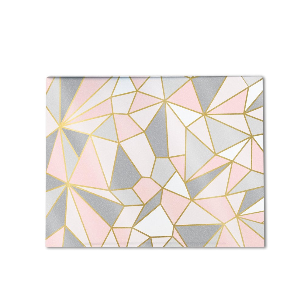 Glossy Glitter Gaming Skin Compatible with HP Envy x360 16 (2023) - Rose Gold Polygon - Premium 3M Vinyl Protective Wrap Decal Cover - Easy to Apply | Crafted in The USA by MightySkins
