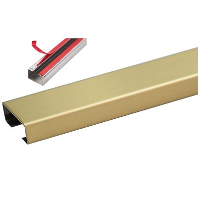 HAIXHX Durable Stainless Steel Trunking, Self-Adhesive Cable Trunking Hider for 2/3/5/7/13 Cables, Wires Management Kit/Metal Cable Raceway/Wires Organizer Protection Cover (Size : Yellow-2m-40x20mm)
