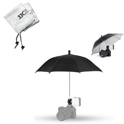 Camera Rain Cover + Upgrade Camera Hot Shoe Umbrella: Camera Rain Cover with Camera Rain Umbrella with Height Adjustable Design & Cold Shoe Mount