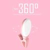 360 Rotatable Cold Warm 3 Gears Dimming Mobile Phone Fill Light 10 Lamp Beads LED Selfie Light Photography Clip Light (Color : Blue) view 3