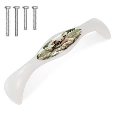 4 Pack 5.6 Inch Cabinet Handles Cute Koala Tree, White Cabinet Pulls Drawer Pulls Cabinet Hardware Kitchen Cabinet Handles for Cabinets Cupboard Home Bathroom Decor