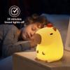 Ammonite Capybara Night Light, Cute Orange Capy Lamp for Kids, Soft Silicone Kids Nursery Nightlight LED Touch Light, Bedroom Decor as Xmas Birthday Gifts view 2