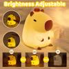 Ammonite Capybara Night Light, Cute Orange Capy Lamp for Kids, Soft Silicone Kids Nursery Nightlight LED Touch Light, Bedroom Decor as Xmas Birthday Gifts view 4