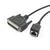 0.98 ft RJ45 to DB25 Male Network Cable - 8P8C to DB25 Debugging Cable for Switch, Routers, Computers (0.3Meter) view 2