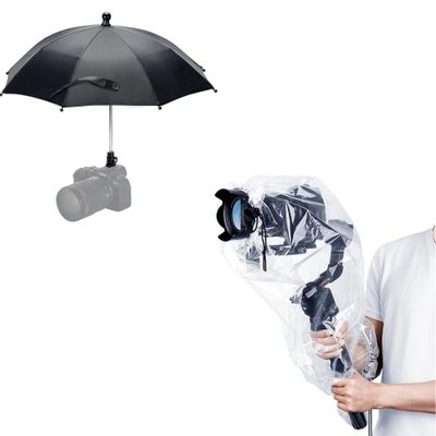 Camera Rain Umbrella+ Stabilizer Rain CoverCamera Rain Umbrella with Clear Stabilizer Rain Cover