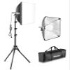 UBeesize Softbox Photography Lighting Kit, 16 x 16 Continuous Lighting Kit with 40W E27 Socket 6500K Bulb, Professional Photo Studio Lighting for Video Recording, Portrait Shooting view 1