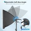 UBeesize Softbox Photography Lighting Kit, 16 x 16 Continuous Lighting Kit with 40W E27 Socket 6500K Bulb, Professional Photo Studio Lighting for Video Recording, Portrait Shooting view 4