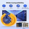 Hixeto Wire Comb, Network Cable Management Tools, Network Tools for Comb Data Cables or Wires with a Diameter Up to 1/4 ", Cable Management Comb and Ethernet Cable Wire Comb Organizer Tool view 2