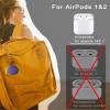 [2Pack] Fruit Cover for AirPods 2 Case Kit Cute Animal, Cleaning Pen 3D Cartoon Silicone Protective Accessories Set for Devil Fruit for AirPods 1st /2nd Generation Case Boy Girl(Purple&Red Yellow) view 2