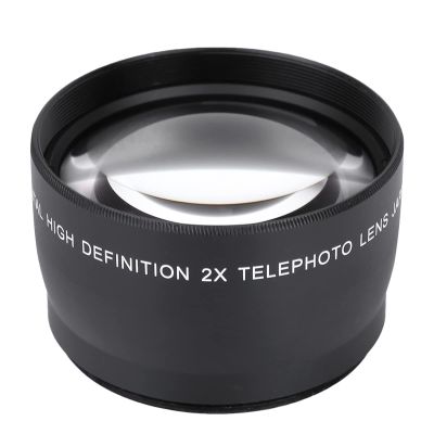 CFTGIW 58MM 2X Magnification Universal Teleconverter Telephoto Lens for Cameras Accessory HD Camera Lens 58MM 2X Magnification Lightweight Optical Glass Universal Teleconverter Telephoto