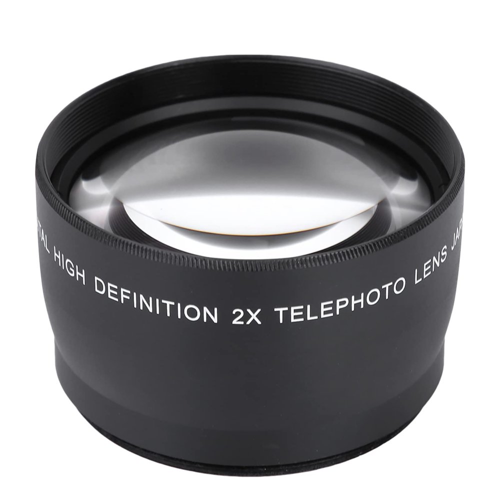 CFTGIW 58MM 2X Magnification Universal Teleconverter Telephoto Lens for Cameras Accessory HD Camera Lens 58MM 2X Magnification Lightweight Optical Glass Universal Teleconverter Telephoto