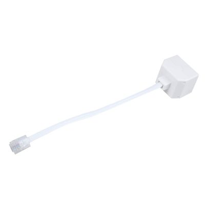 Pasuihcay 6P2C RJ11 Male to Female Two Way Telephone Splitter Converter Cable, White, 032204
