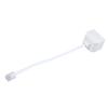 Pasuihcay 6P2C RJ11 Male to Female Two Way Telephone Splitter Converter Cable, White, 032204 view 1