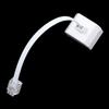 Pasuihcay 6P2C RJ11 Male to Female Two Way Telephone Splitter Converter Cable, White, 032204 view 4