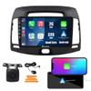 Kunfine CarPlay Android Auto Navigation Stereo GPS Radio Reverse Camera Display 9" IPS Touchscreen Headunit Tablet Pad Media Player for Hyundai Elantra 07-10, if Applicable Quad Core 2G+32G view 1