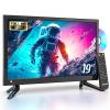 Desobry 19 INCH TV with DVD Player Built in 1081P LCD TV DVD Player Combo with HDMI USB Monitor for Home, Kitchen, RV Camper, or Office, view 1