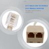 Pasuihcay Telephone RJ11 Male Line to Double RJ11 Female Jack Filter Splitter Adapter, white, 009164 view 3