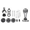 RiToEasysports Computer Holder, Aluminum Alloy Out Front Bracket Integrated Handlebar Stem Road Computer Mount Adapter for Series view 1