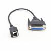 0.98 ft RJ45 to DB25 Female Network Cable, DB25 Female to RJ45 Female Connection Cable 8P8C to DB25 Debugging Cable Network Switch Industrial Control Cable for Switch, Routers, Computers (0.3Meter) view 1