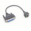 0.98 ft RJ45 to DB25 Female Network Cable, DB25 Female to RJ45 Female Connection Cable 8P8C to DB25 Debugging Cable Network Switch Industrial Control Cable for Switch, Routers, Computers (0.3Meter) view 2