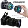 58MM Wide Angle,2X Telephoto Lens,Lens Hood, Lens Cap for Canon EF-S 55-250mm f/4-5.6 is STM view 3