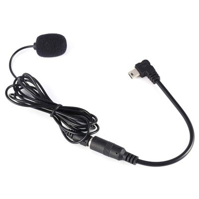 CFTGIW Black 3.5mm External Microphone Clip On Mic + Adapter Cable for 3 3+ External Microphone for 3.5mm Clipon Microphone with Adapter Cable Mini Condenser Lavalier M