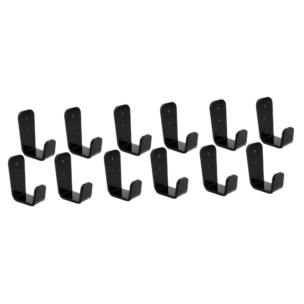 BESPORTBLE 6sets Ski Pole Holder Wall Mount Rack for Fishing Rods Hockey Sticks and Storage for Home Organization
