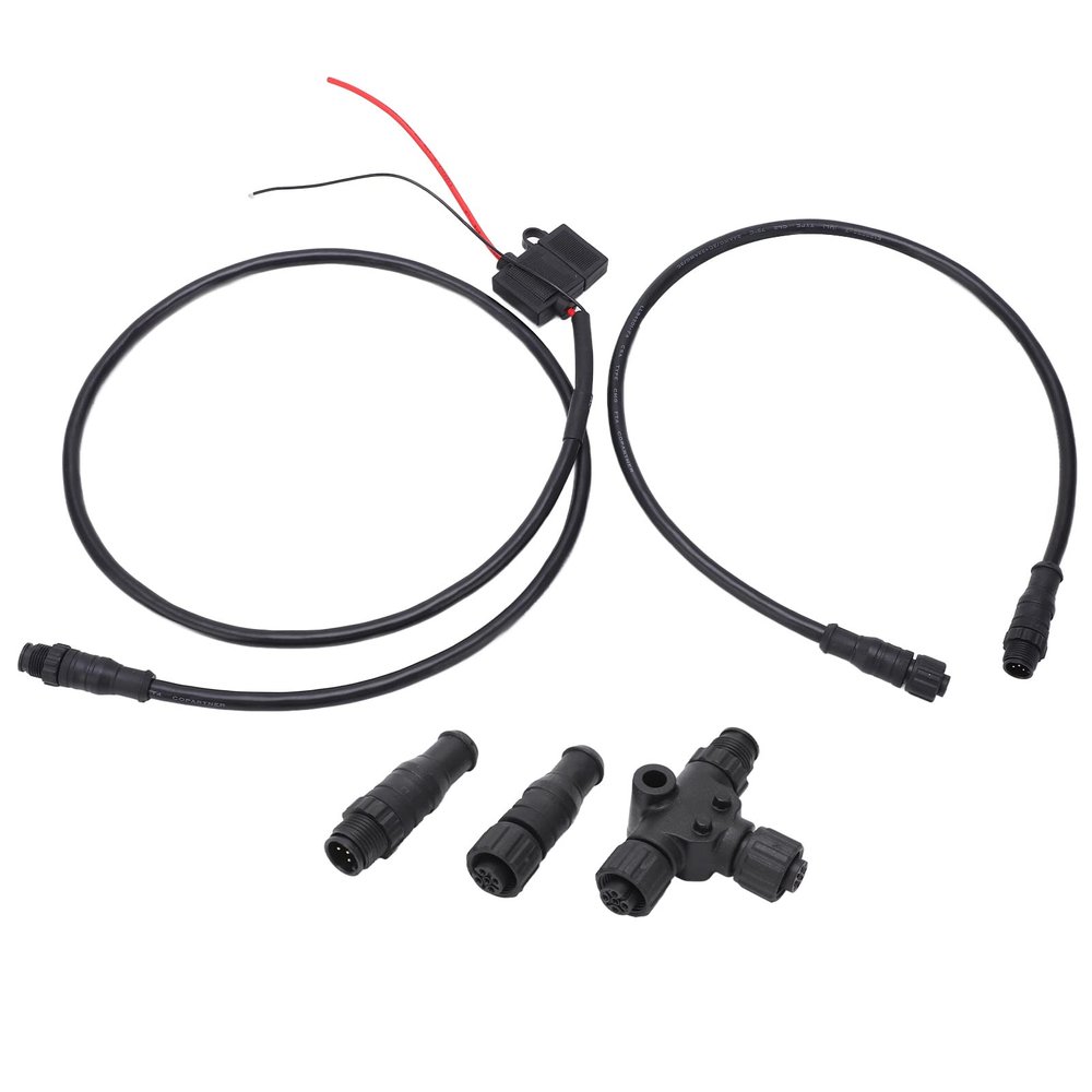 CFTGIW Marine for NMEA 2000 Starter Kit 1m Power Cable with Male Female Terminator T Connector for Lowrance Networks