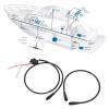 CFTGIW Marine for NMEA 2000 Starter Kit 1m Power Cable with Male Female Terminator T Connector for Lowrance Networks view 3