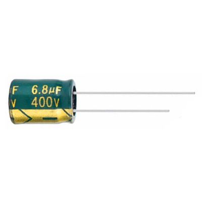 FVJKNWTY 30Pcs/Lots High Frequency Low impedance 400V 6.8uF Aluminum electrolytic Capacitor Size 10 * 13MM 20%