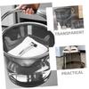 Plastic Water Bucket with Handle and Lid 23l Large Capacity view 3