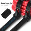 100Pcs 24 Inch Heavy Duty Industrial Zip Toes,Releasable Black Cable Ties, Nylon Adjustable Tie wrap,Reusable Zip Toes Tie Straps For Garden Plant Secure Vine, Home, Office Use view 4
