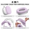 Silicone Case Cover for AirPods Max Headphone, Ear Pad Case Cover/Ear Cups Cover/Headband Cover for AirPod Max, Silicone Apple AirPods Max 2024/2020 Accessories, Purple view 2