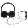 HOMSFOU 2pcs Headphones Microphone Lightweight Foldable Over-Ear Headset Volume Control for Smartphones Laptops and Tablets Comfortable Design for Music and Calls Black view 1