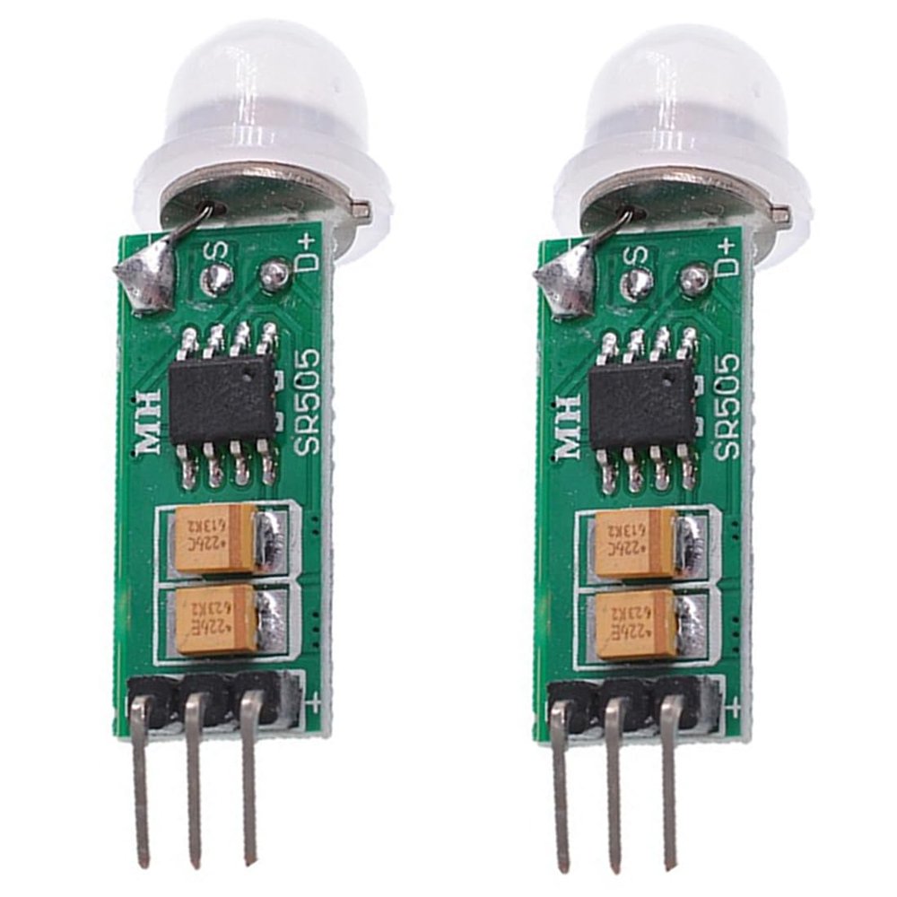 Ganasome 2Pcs HC-SR505 Mini Infrared PIR Human Motion Detection Sensor Module for Arduino Projects