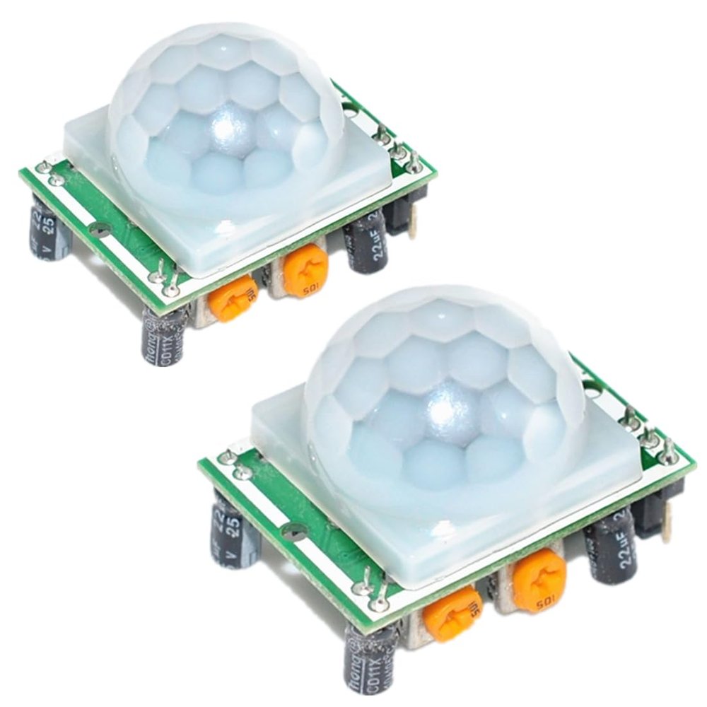 Ganasome 2pcs HC-SR501 Human Body Infrared PIR Motion Detector Sensor Module