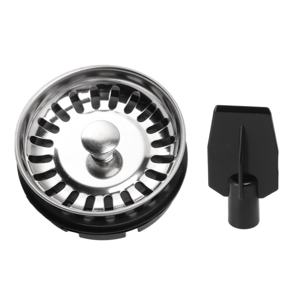 MUNEFE Kitchen Sink Strainer, Food Waste Disposer Filter, Stainless Steel Sink Stopper for Resist Rinder Shredder Part
