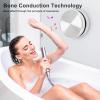 ASHATA Bluetooth Bone Conduction Speaker, True Speakers Mini Portable Stereo Speaker, Stereo Bass Portable Small Speaker with Suction Cup for Bathroom Outdoor view 2