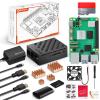 Vemico 8GB Kit for Rasberry Pi 5 Starter Kit with Pi5 8GB Board, 64GB Card Readers Kit,Pi 5 Case, 27W 5.1V5A USB-C Power Supply, 4 Copper Heatsinks, Dual 4K Micro HD Out Cables view 1